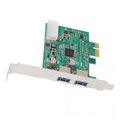 Acomdata - Ff AcomData - FF ADPU3-PCIX SuperSpeed USB3 2Port PCI Express Card Retail ADPU3-PCIX